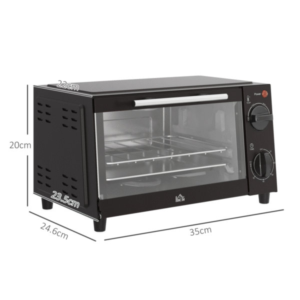 Mini Oven, 9L Countertop Electric Grill, Toaster Oven 750W - Image 3
