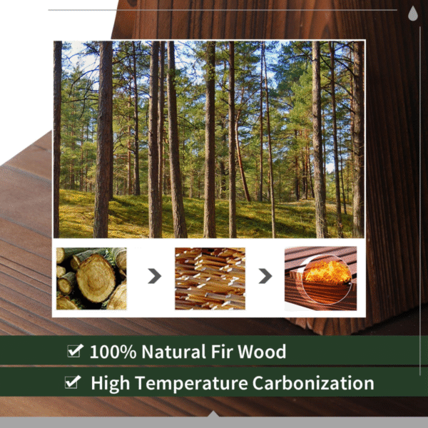 Wooden Water Pump Fountain, 2 Tier-Fir Wood/Steel - Image 4