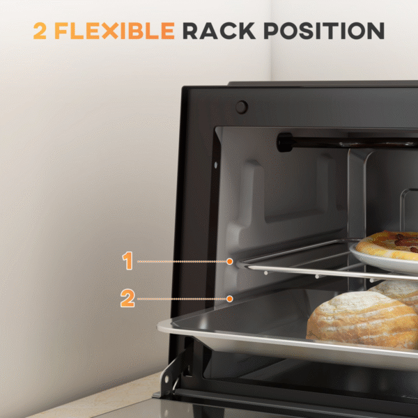 Mini Oven, 9L Countertop Electric Grill, Toaster Oven 750W - Image 5
