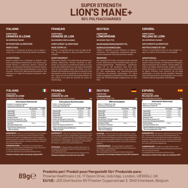 Lions Mane Mushroom Supplement 4000mg with Vitamin B1, B6, B12 & Black Pepper - Image 5