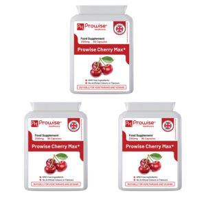 Cherry Max+ 2100mg (Pack of 3) 90 Vegan Capsules High Strength I Made in The UK