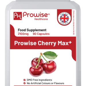 Cherry Max+ 2100mg Montmorency Cherry Added with Black Cherry I 90 Vegan Capsules High Strength I Made in The UK