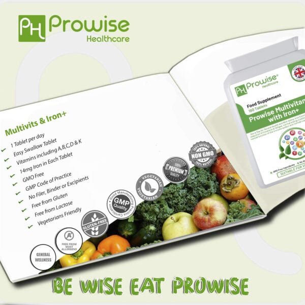 Multivits and Iron+ 180 Tablets by Prowise Healthcare - Image 4