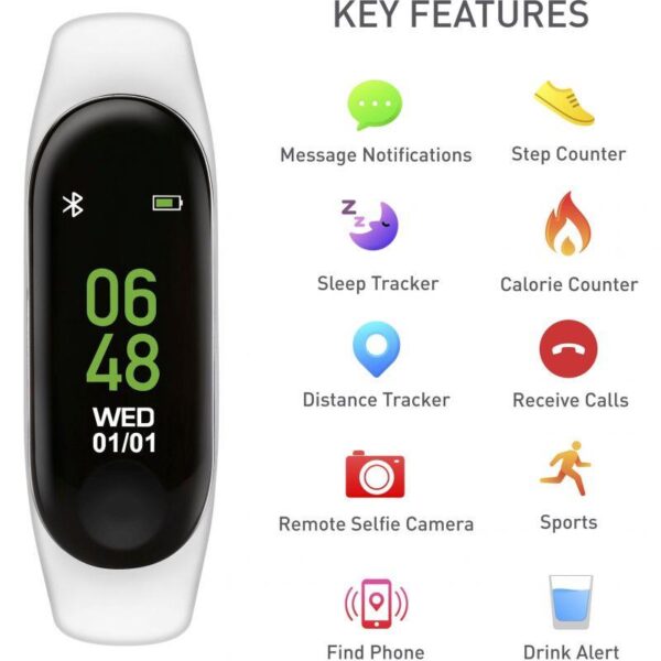 Reflex Active Womens Bluetooth White Smartwatch RA012003 - Image 7
