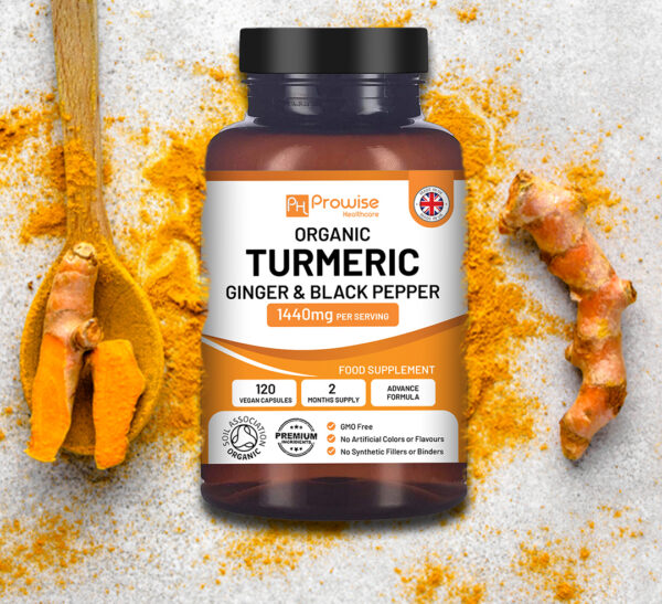 Prowise Turmeric Curcumin 1440mg with Black Pepper & Ginger - Image 2