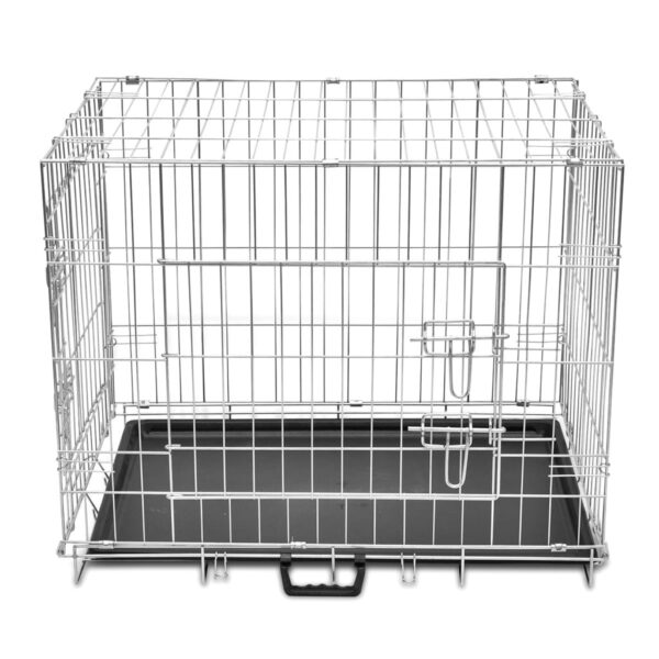 vidaXL Foldable Dog Bench M Metal - Image 2