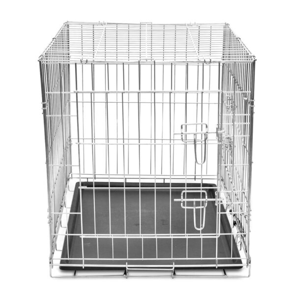 vidaXL Foldable Dog Bench M Metal - Image 3