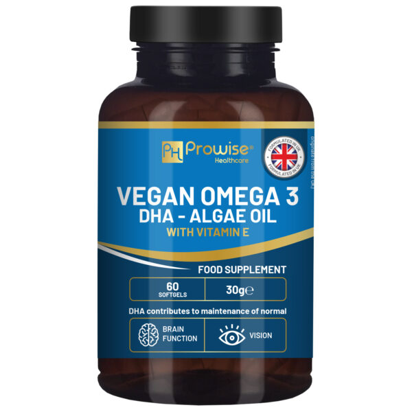 Prowise Vegan Omega-3 DHA from Algae Oil | 60 Softgels with Vitamin E - Image 6