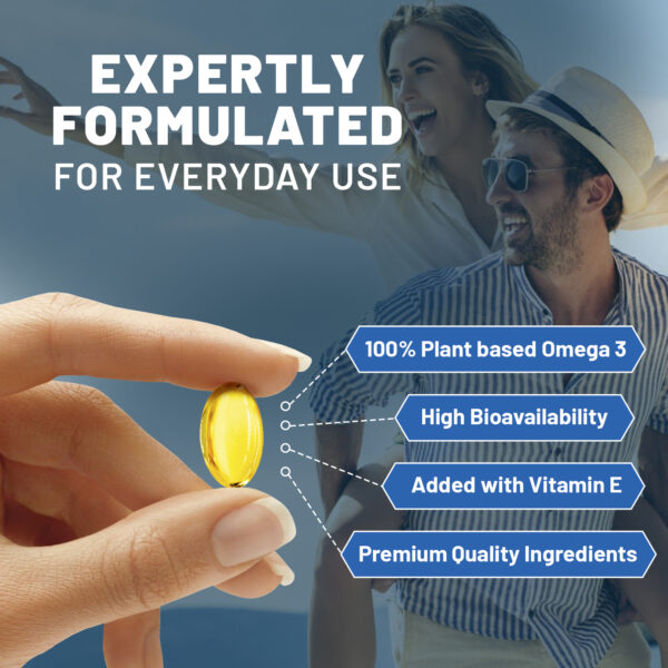 Prowise Vegan Omega-3 DHA from Algae Oil | 60 Softgels with Vitamin E - Image 4