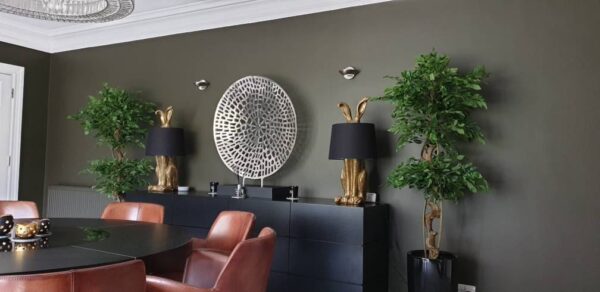 150cm Twisted Trunk Artificial Japanese Fruticosa Style Ficus Tree - Image 3