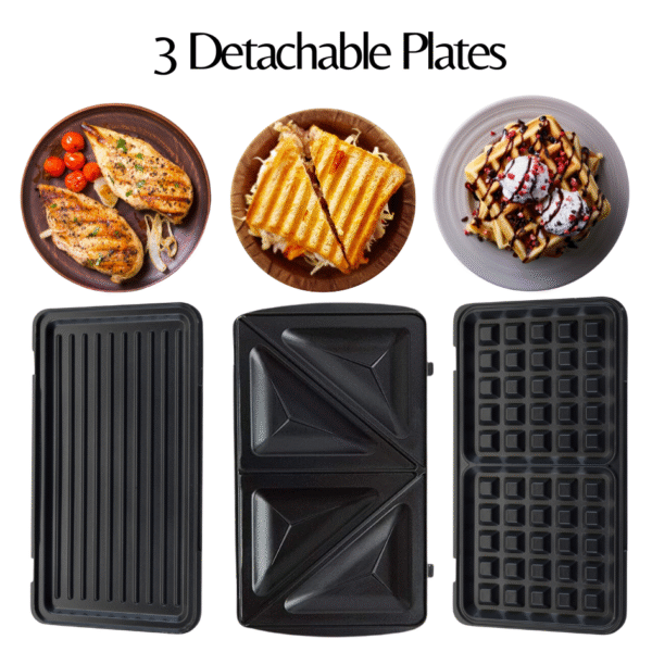 Domestic King 3 IN 1 Snack Maker - DK18117 - Image 5