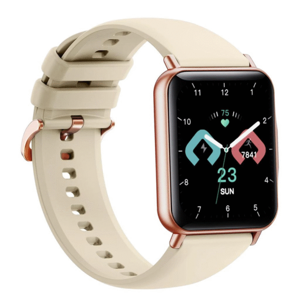 Gymcline Ciro Fitness Tracker w/ 25 Sports Modes & IP68 Water Protection, Cream - Image 5