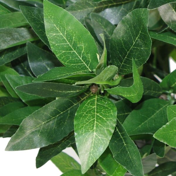 Pair of 120cm (4ft) Twist Natural Artificial Topiary Bay Laurel Ball Trees - Image 3