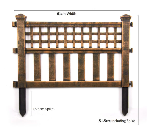Pack of 4 Decorative Fence panels - Image 3