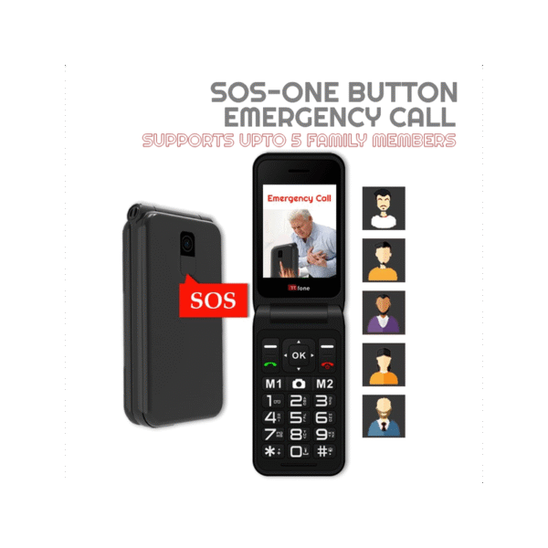 TTfone Red TT760 with USB Cable, Three Pay As You Go - Image 4