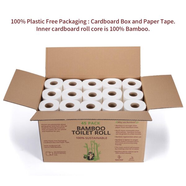 VINSANI BAMBOO TOILET ROLL 45 - Image 6