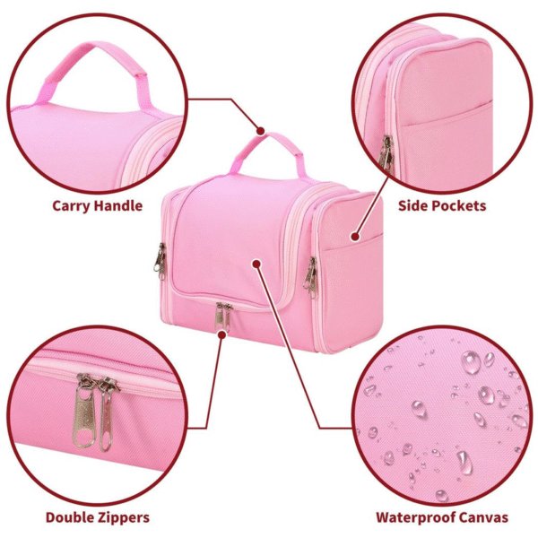 VINSANI TOILETRY BAG PINK 1010186 - Image 3