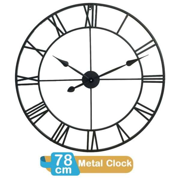 78CM ROMAN METAL CLOCK - Image 2
