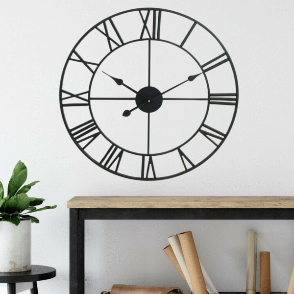 78CM ROMAN METAL CLOCK - Image 3
