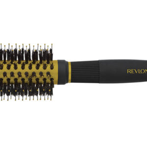 Revlon Ionic Ceramic Curls & Flips Small Round Barrel Blow Dry Hair Brush Nano Anti Bacterial Technology