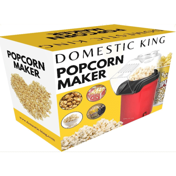 Domestic King 1200W Popcorn Maker- DK18049 - Image 3