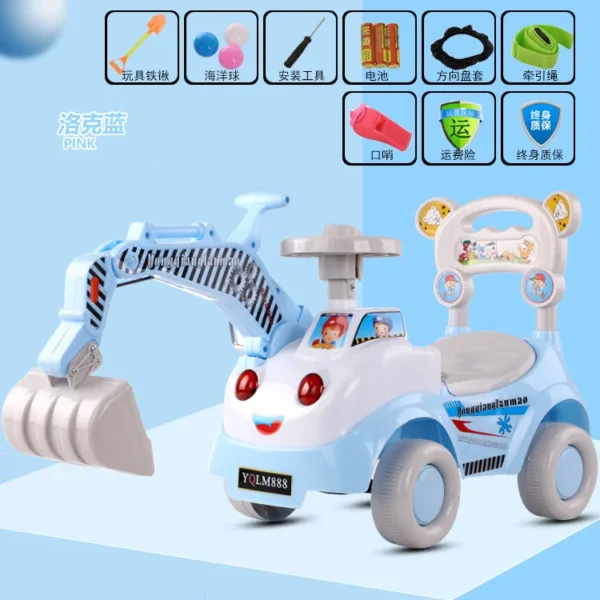 Outdoor Fun & Sports Ride On Toys & Accessories Ride On Cars baby excavator toy car baby Ride On Car baby Ride On Toy baby toys - Image 4