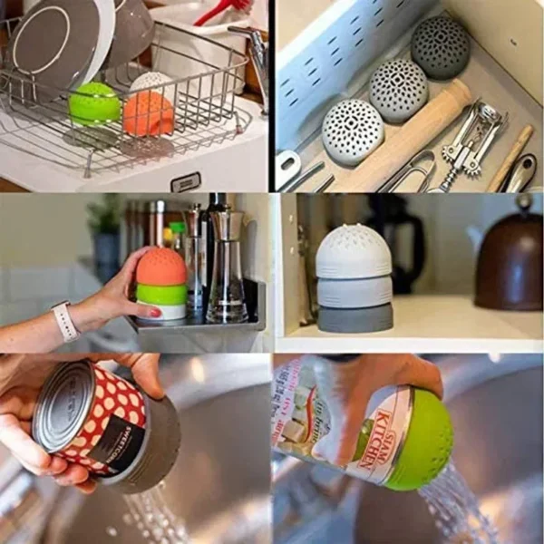 New Multifunctional Micro Can Colander Silicone Portable Mini Can Filter Cover Strainer Food Draining Colander Kitchen Gadgets - Image 4