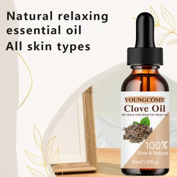 Clove essential oil Moisturizing Repair Anti-aging helps keep skin hydrated and improves skin elasticity shine facial care - Image 5