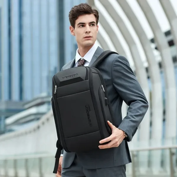 Multi functional Business Bag Waterproof Lockable Anti-theft Breathable Backpack USB Charging Large Capacity Travel Bag - Image 5