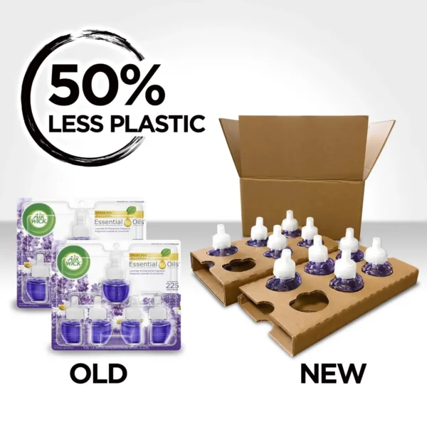 Plug in Scented Oil Refill, 10ct, Fresh Linen, Air Freshener, Essential Oils, Eco Friendly Pack - Image 3