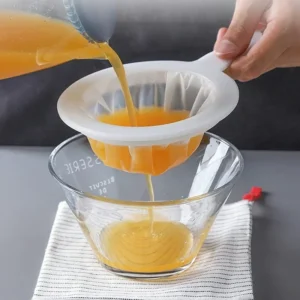 1pc Nylon Filter Mesh Ultra-fine 100/200/400 Mesh Strainer Sieve Spoon Soybean Milk Filter Juice Coffee Strainers Kitchen Gadget