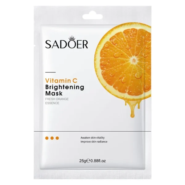 Vitamin C Brightening Mask Fresh Orange Essence Deep Hydrating Shrinking Pores Moisturizing Face Mask Facial Skin Care Products - Image 6