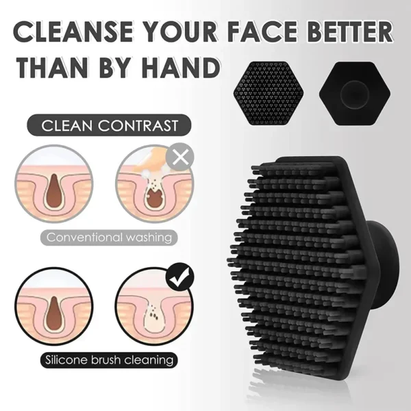 Silicone Face Cleansing Brush Washing Pad Exfoliating Blackhead Remover Facial Deep Cleansing Face Brushes Baby Bath Massager - Image 4
