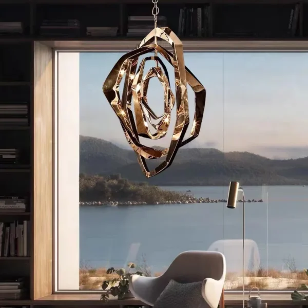 American Art Pendant Lamp Light For Dining Room Living Room Bar Kitchen Restaurant Creative Hanging Chain Lamps Chandelier - Image 3