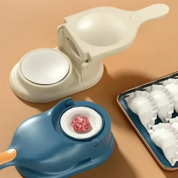 2 in1 Dumpling Maker DIY Kit Wrapper Presser Dough Pressing Ideal for Home Cooking Dough Skin Molder Machine Kitchen Gadget - Image 3