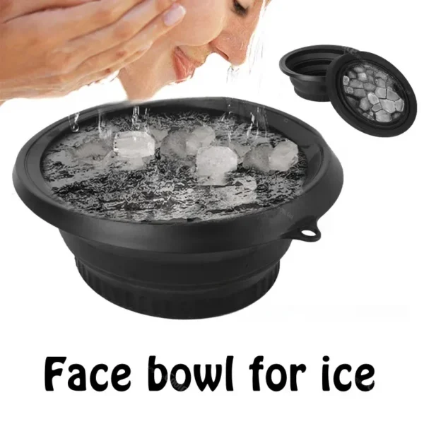 Face Ice Bath Bowl for Facials Plunge Dipping Face Folding Ice Facials Washbasin Facials Skin Cares Tool for Home Travel New - Image 4