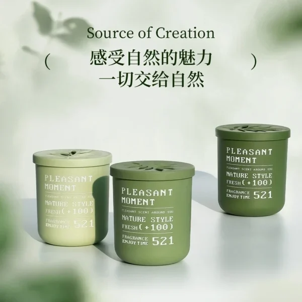 Flameless Fragrance Natural Plant Fragrance Car Lasting Perfume Solid Air Freshener Toilet Deodorizer Fragrance Cream Diffuser - Image 2