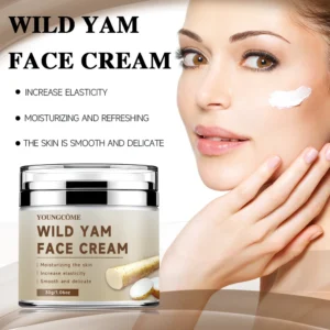 YOUNGCOME Wild yam face cream Anti Aging Firming Lifting Fade Fine Lines Whitening Moisturizing Brightening Skin Care Cosmetic
