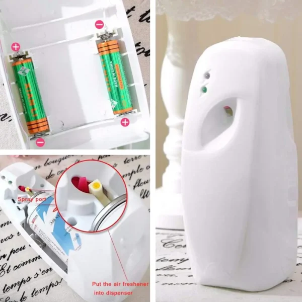Automatic Air Freshener Dispenser Bathroom Timed Air Freshener Spray Wall Mounted, Automatic Scent Dispenser for , Room, Offices - Image 5