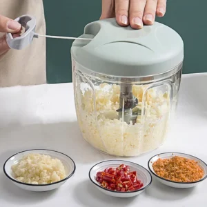 500/900ML Manual Meat Mincer Garlic Chopper Rotate Garlic Press Crusher Vegetable Onion Cutter Kitchen Cooking Accessories Salad