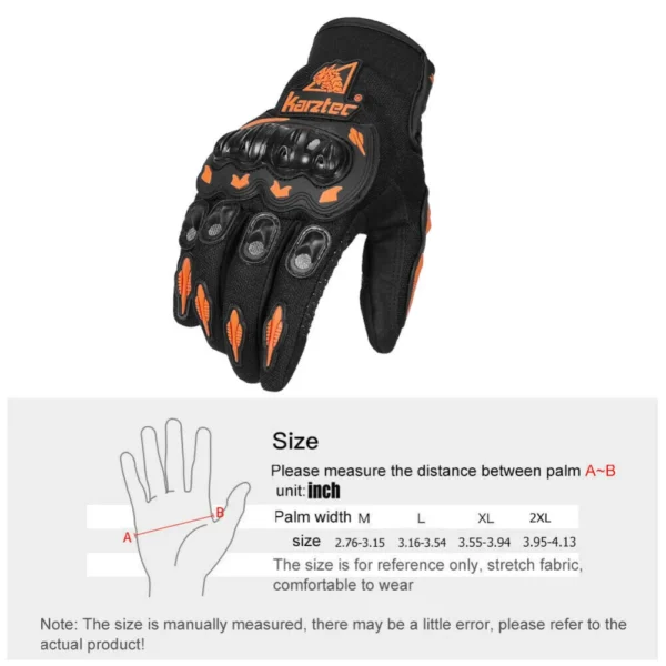 Motorcycle Gloves Full-finger Gloves Touch Screen Driving Gloves Wear-resistant Anti-drop Four-season Gloves for Men Women - Image 2