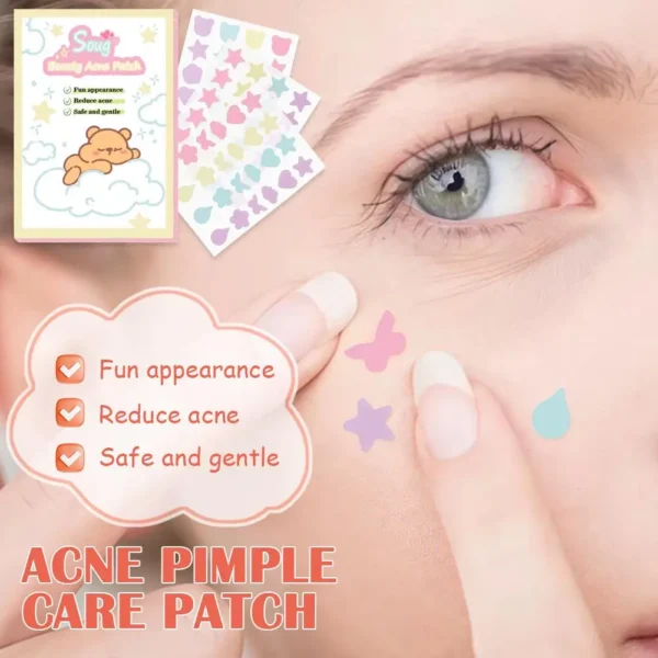 1Set Cute Colorful Invisible Hydrocolloid Acne patch Pimple Removal Stickers Concealer Face Spot Beauty Skin Care Makeup Tools - Image 3