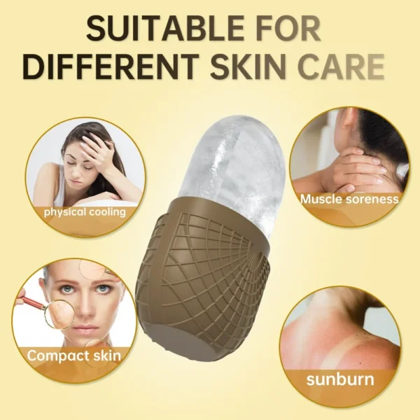 Silicone Ice Face Roller Ice Mold for Face Lifting Eye Puffiness Shrink Pores Ice Facial Massager Roller Beauty Skin Care Tools - Image 4