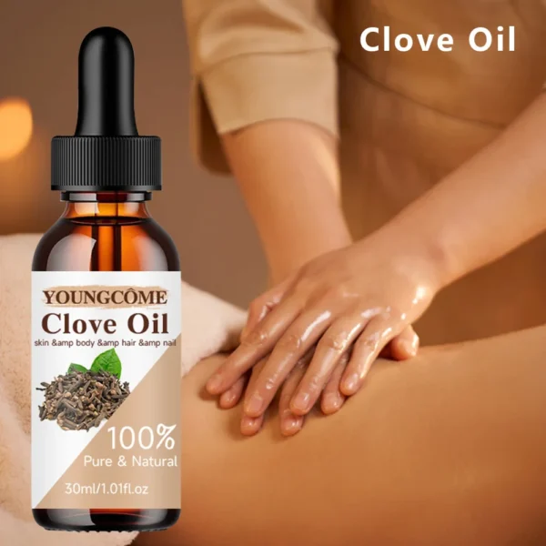 Clove essential oil Moisturizing Repair Anti-aging helps keep skin hydrated and improves skin elasticity shine facial care - Image 6
