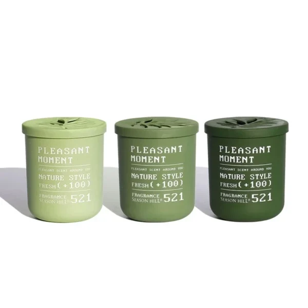 Flameless Fragrance Natural Plant Fragrance Car Lasting Perfume Solid Air Freshener Toilet Deodorizer Fragrance Cream Diffuser - Image 5