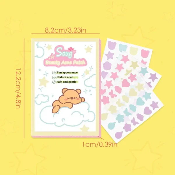 1Set Cute Colorful Invisible Hydrocolloid Acne patch Pimple Removal Stickers Concealer Face Spot Beauty Skin Care Makeup Tools - Image 6