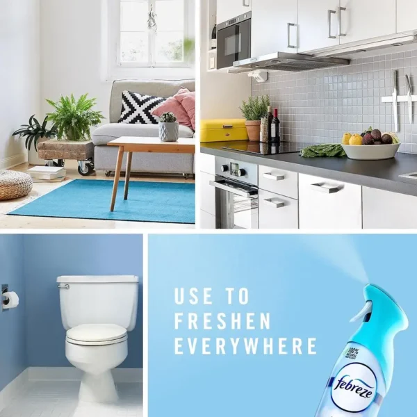 2-Pack Odor-Fighting Air Freshener Spray Fresh Scent Heavy Duty Crisp Clean 8.8 fl oz Deodorizing Eliminates Odors Bathroom - Image 4