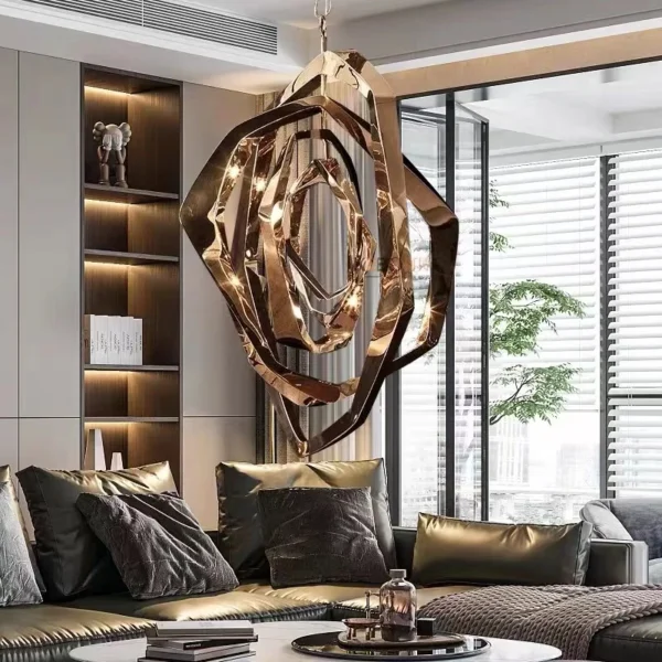 American Art Pendant Lamp Light For Dining Room Living Room Bar Kitchen Restaurant Creative Hanging Chain Lamps Chandelier - Image 6