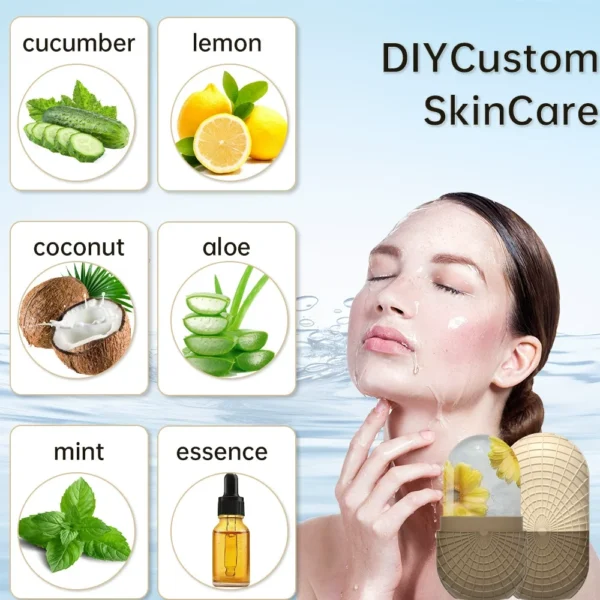 Silicone Ice Face Roller Ice Mold for Face Lifting Eye Puffiness Shrink Pores Ice Facial Massager Roller Beauty Skin Care Tools - Image 3