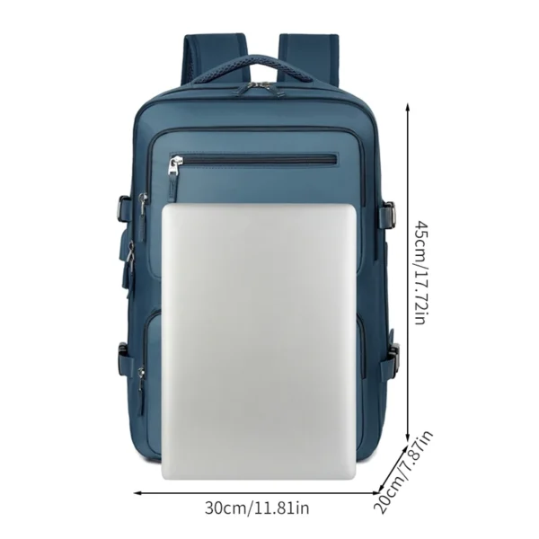 Large Travel Backpack for Women Men Cabin Bag Multifunctional Airplane Waterproof Backpack with USB Charging Anti-Theft Backpack - Image 6